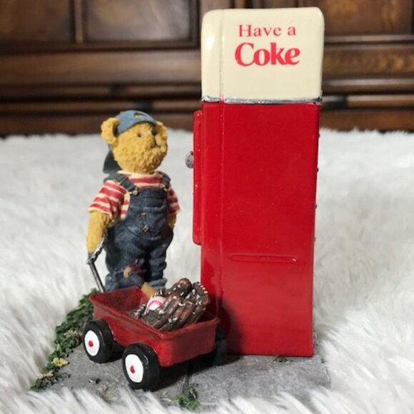 Coca-Cola x Boyds Bears Bearstone Collection 'Billy...The Pause That Refreshes' - Picture 2 of 9